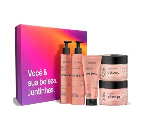 Kit Para Banho Labotrat Dia A Dia C/5 Pêssego 
