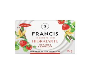 Sabonete Em Barra Hidratante Francis 90g Vermelho 