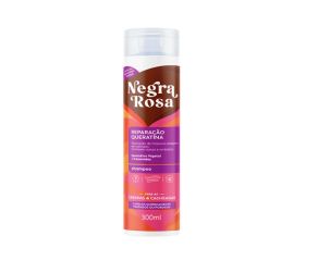 Shampoo Uso Diário Negra Rosa 300ml Reparação Queratina 