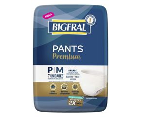 Roupa Íntima Geriátrica Bigfral C/7 Derma Plus P/m 