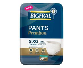 Roupa Íntima Geriátrica Bigfral C/7 Derma Plus G/xg 