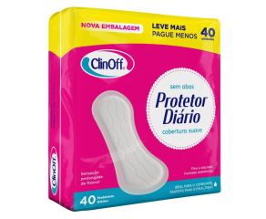 Protetor Diário Suave Clin Off C/40 Suave S/abas 