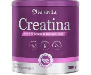 Suplemento Alimentar Creatina Sanavita 300g Neutra 