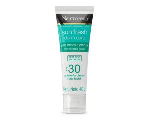 Protetor Solar Facial Neutrogena Sun Fresh 40g Derm Care Sem Cor Fps30 Pele Oleosa 