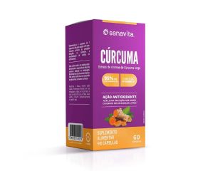 Suplemento Alimentar Cúrcuma Sanavita C/60 