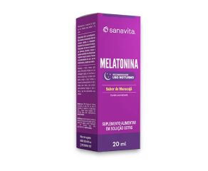 Suplemento Alimentar Melatonina Sanavita 20ml Gotas Maracujá 