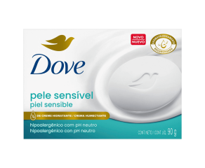 Sabonete Em Barra Hidratante Dove 90g Pele Sensível 