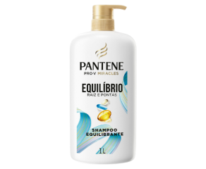 Shampoo Uso Diário Pantene 1l Equilibrio Raiz E Pontas 
