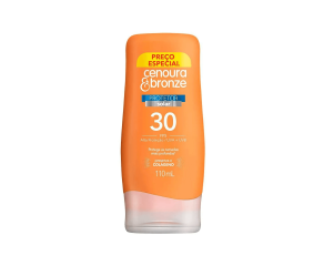 Protetor Solar Corporal Cenoura E Bronze 110ml Fps 30 Promocional 