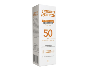 Protetor Solar Facial Cenoura E Bronze 50g Fps70 Toque Seco 